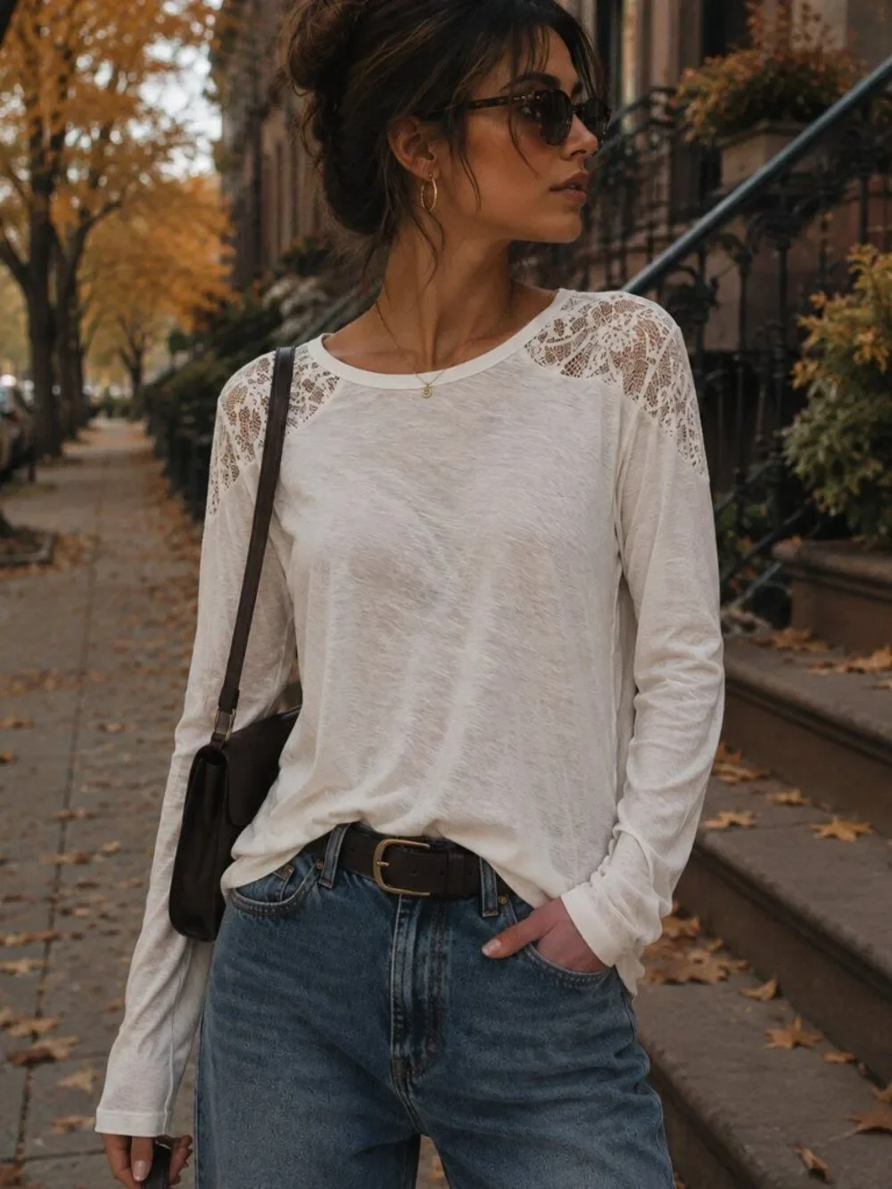 Banana Republic White Blouse